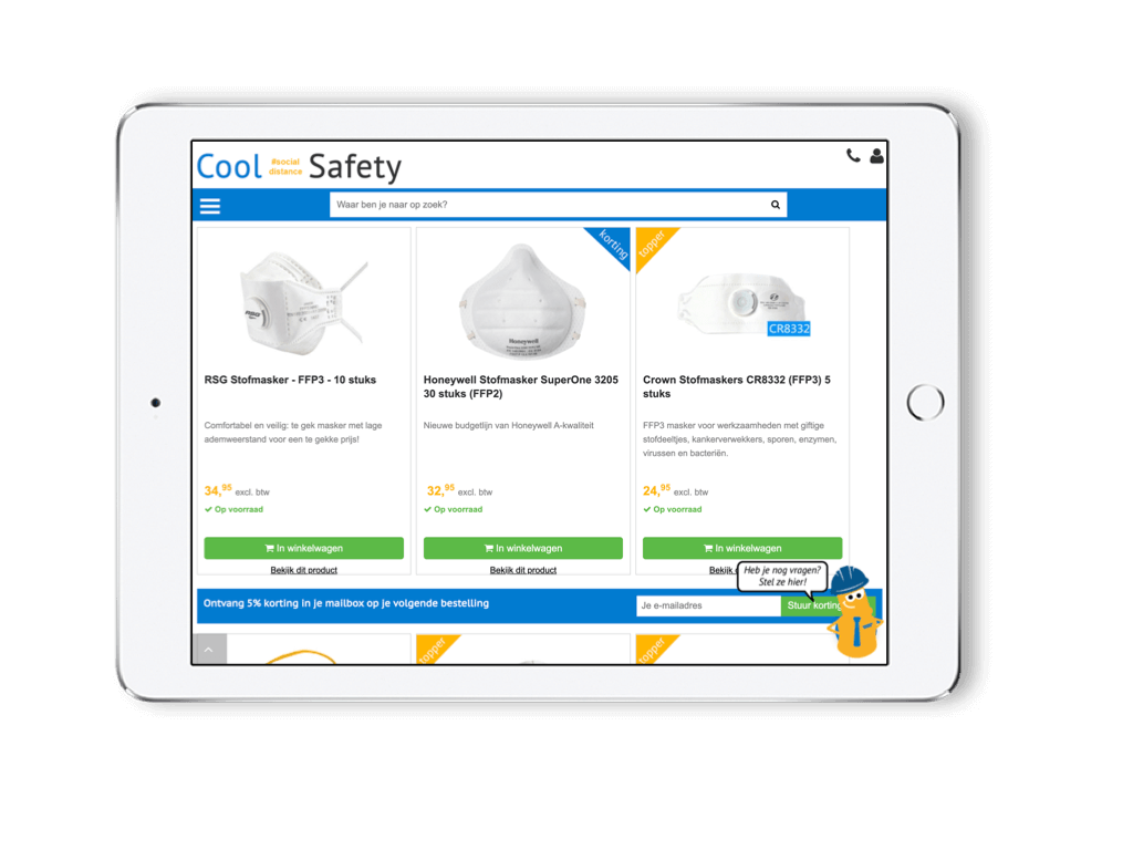 Cool Safety: product suggestions in online store