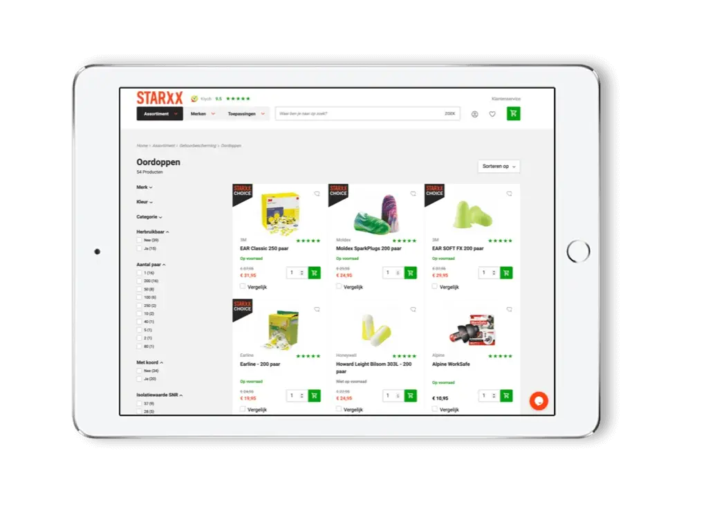 start to deliver perfectly curated product listings to your customers in Starxx onlineshop   