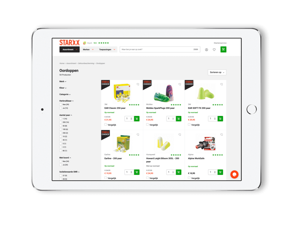 start to deliver perfectly curated product listings to your customers in Starxx onlineshop   