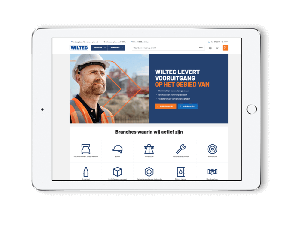 online store view: solutions for surface, air, and application technology, along with workwear and personal protective equipment   